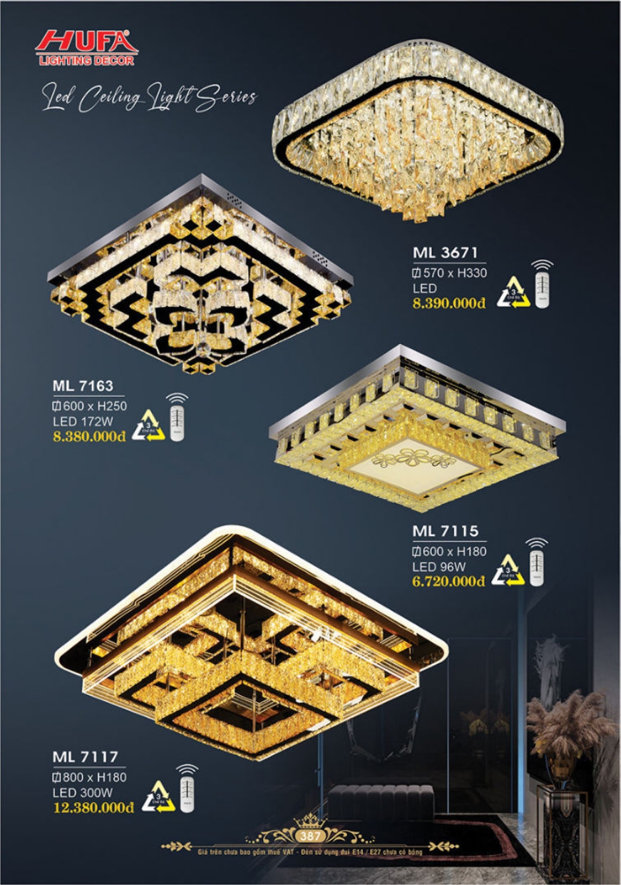 Bảng giá đèn trang trí HUFA